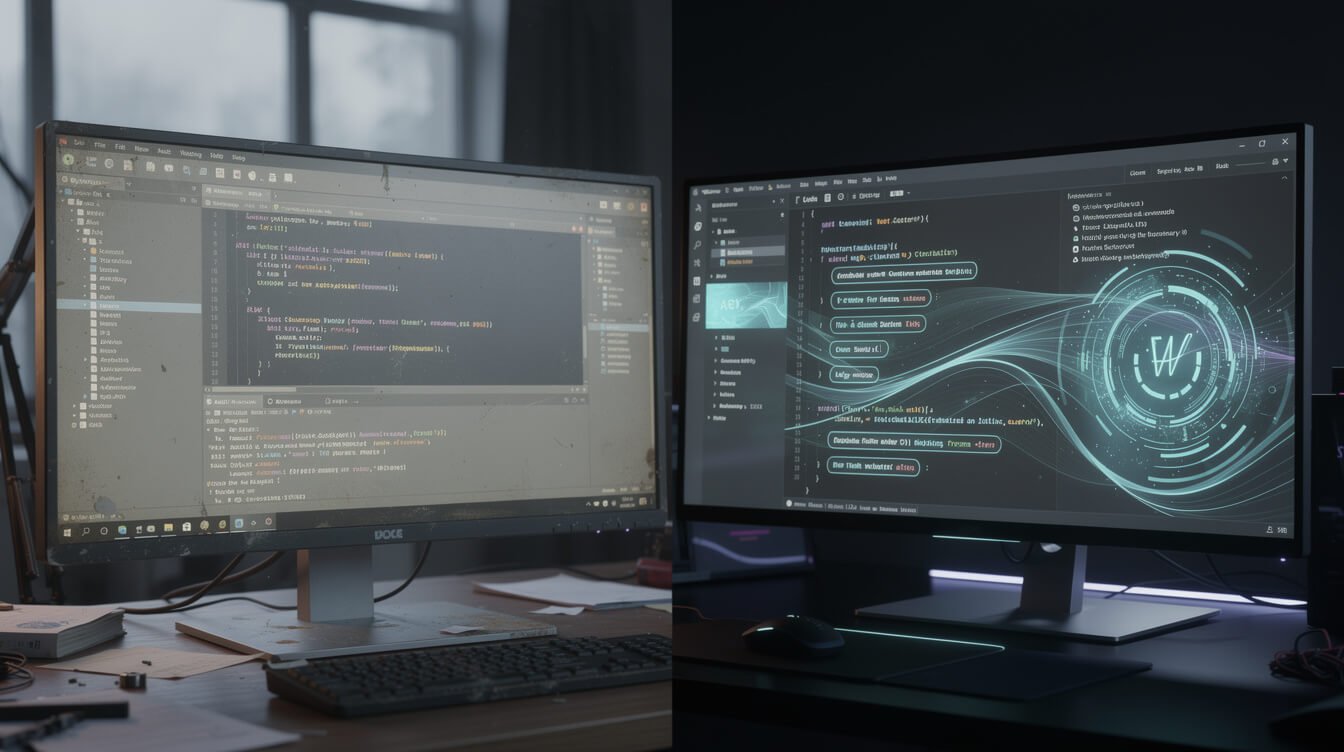 ai powered code editors versus traditional IDEs comparison