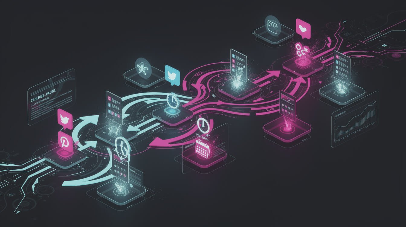 ai social media automation publishing workflow