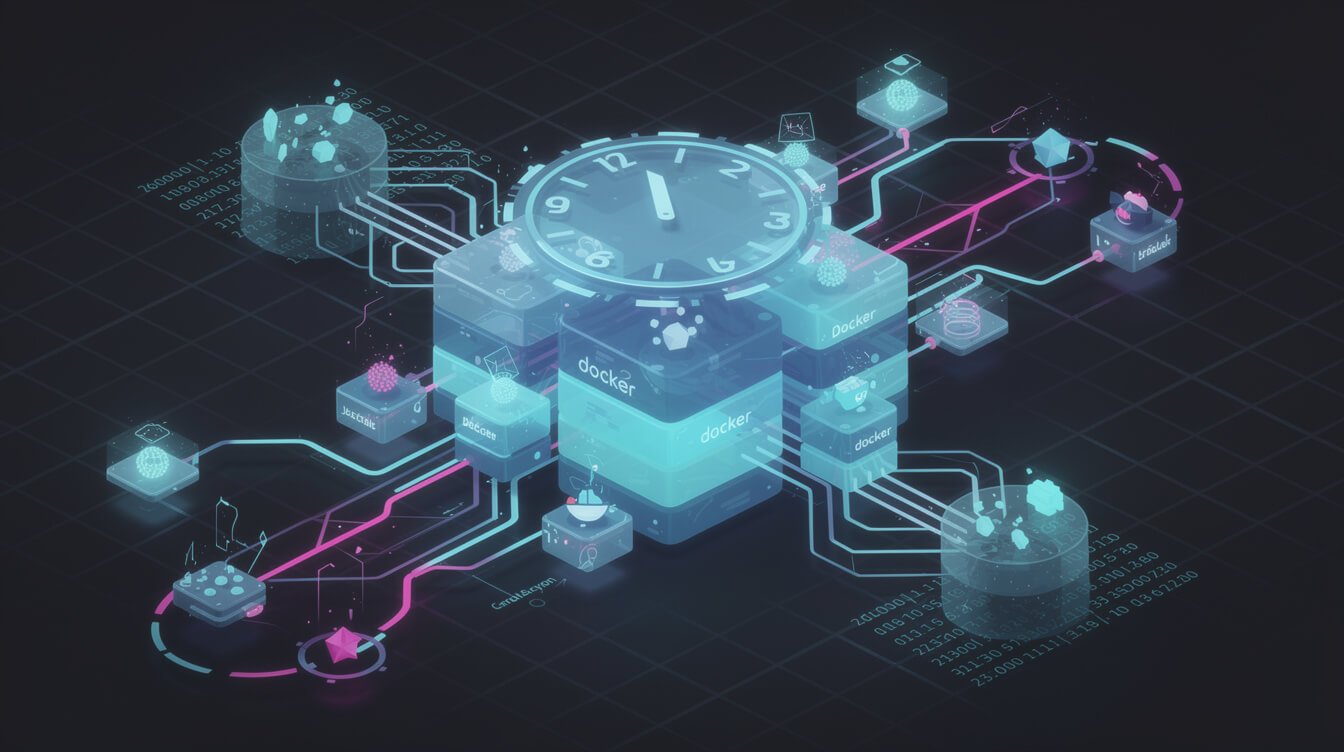 claude code cron schedule automation docker container