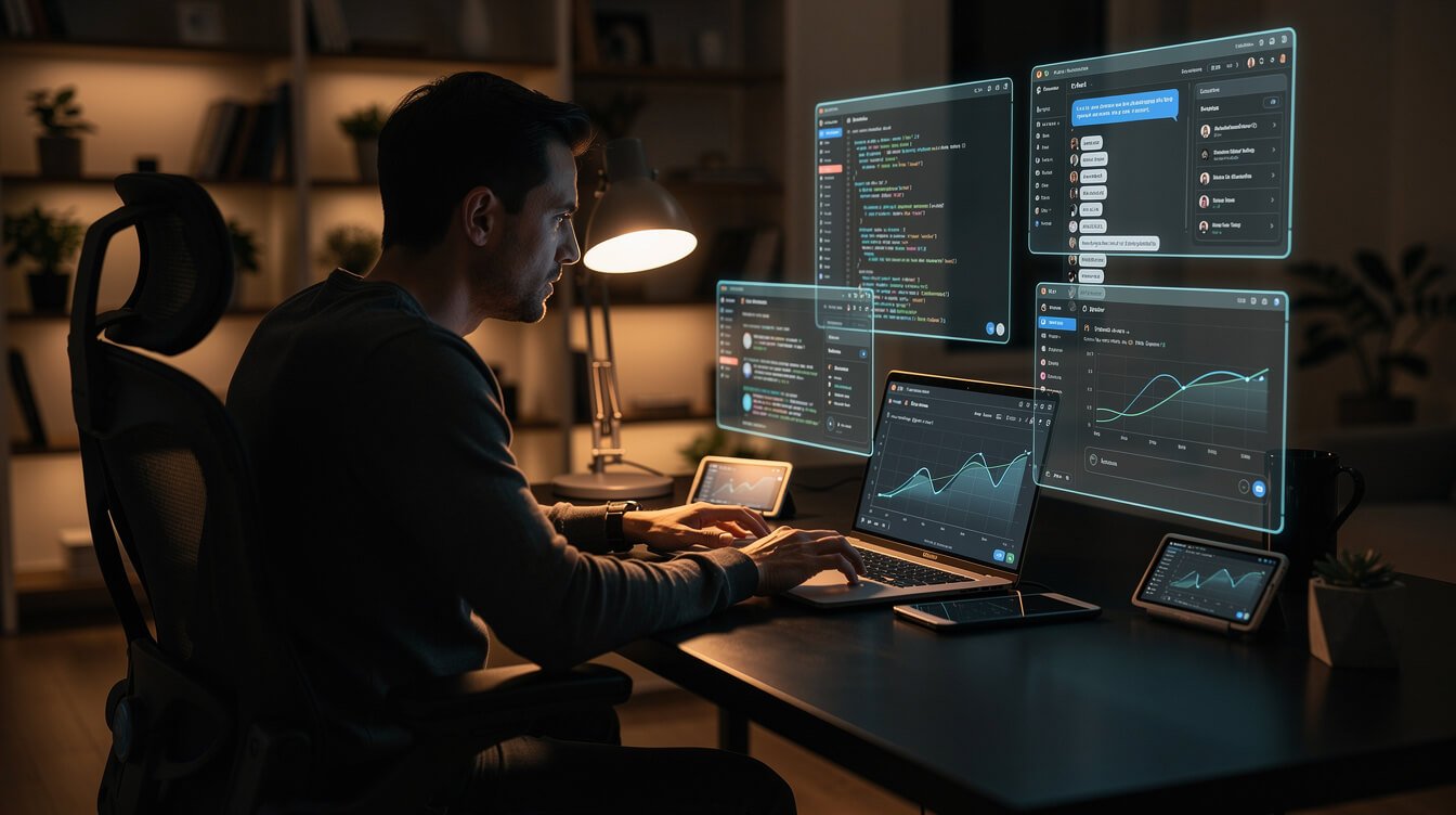Solopreneur using AI agents with GitHub access