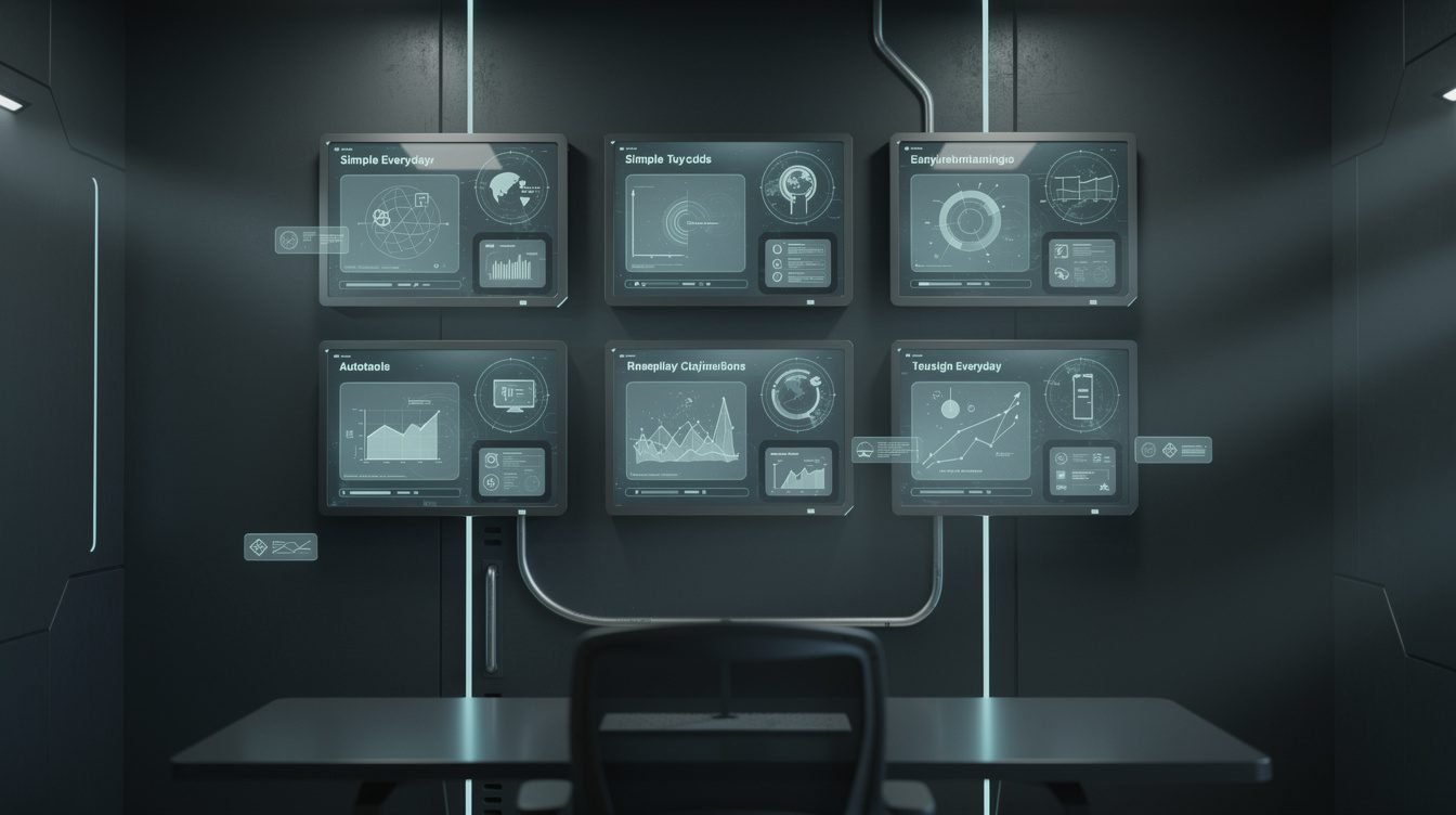 nine real one-operator AI agent examples on a dashboard