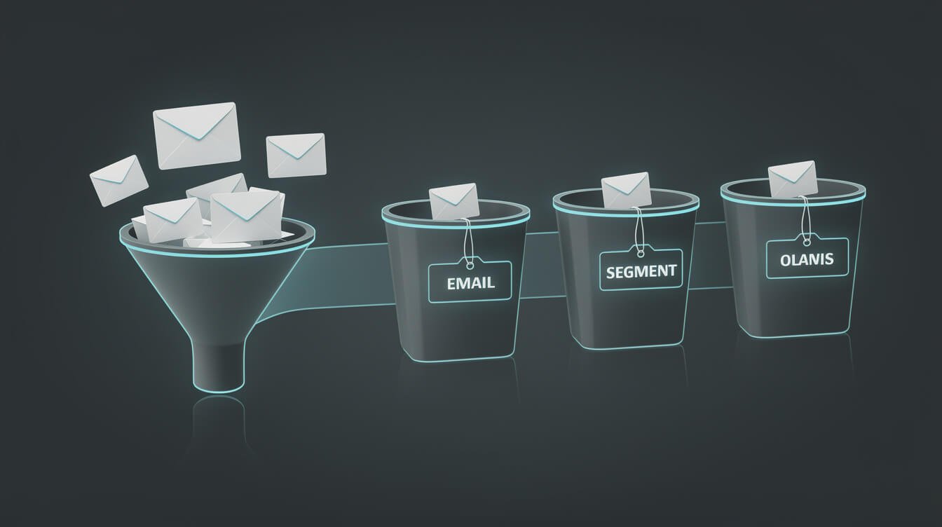 personalized email newsletter segments sorted by tags