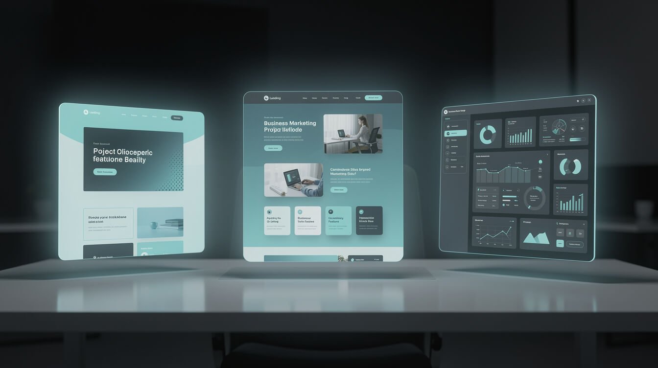 three website project use cases compared
