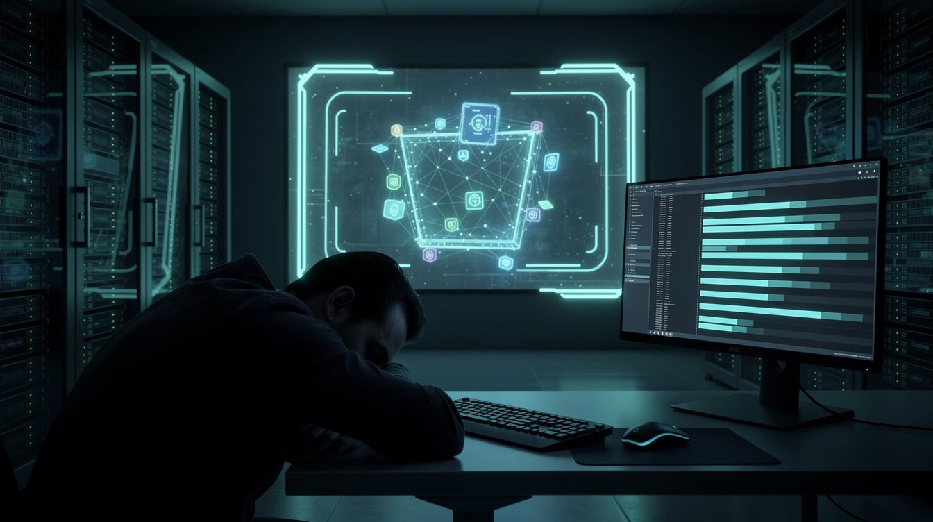 An operator asleep while guarded autonomous agents run safely