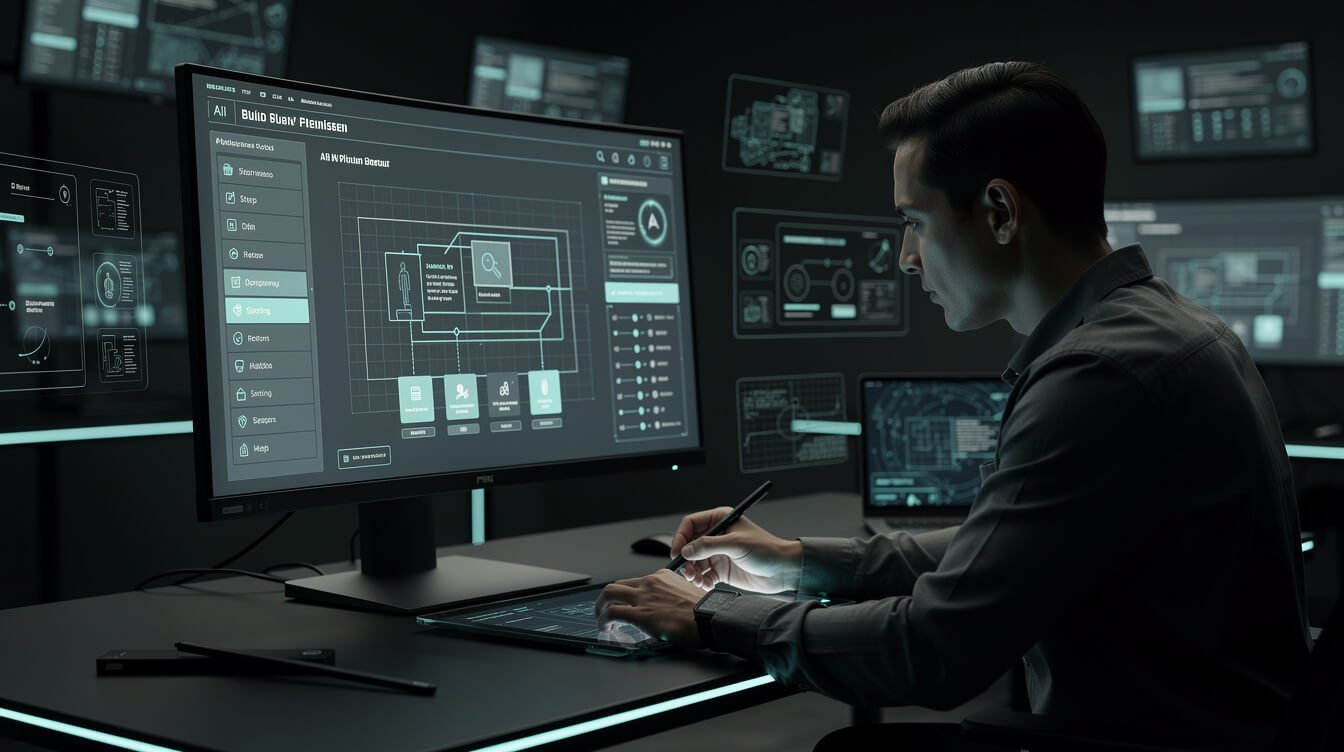 An operator reviewing an AI build plan like a spec before approving it