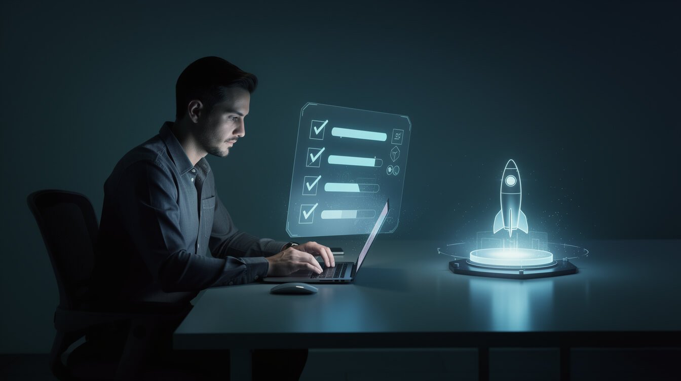 Solopreneur running a pre-ship security checklist on an AI-built app