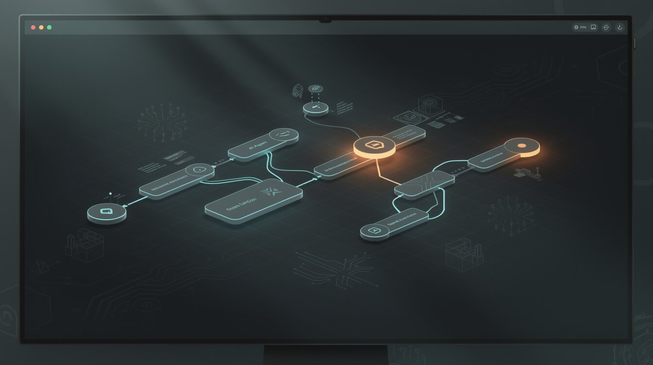 building a no-code AI agent workflow in n8n