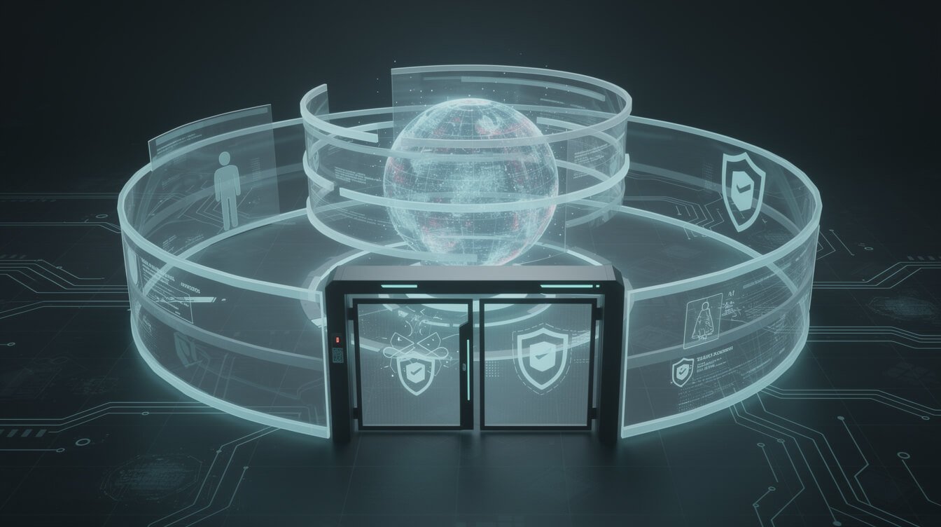 guardrails and a human approval checkpoint around an AI agent