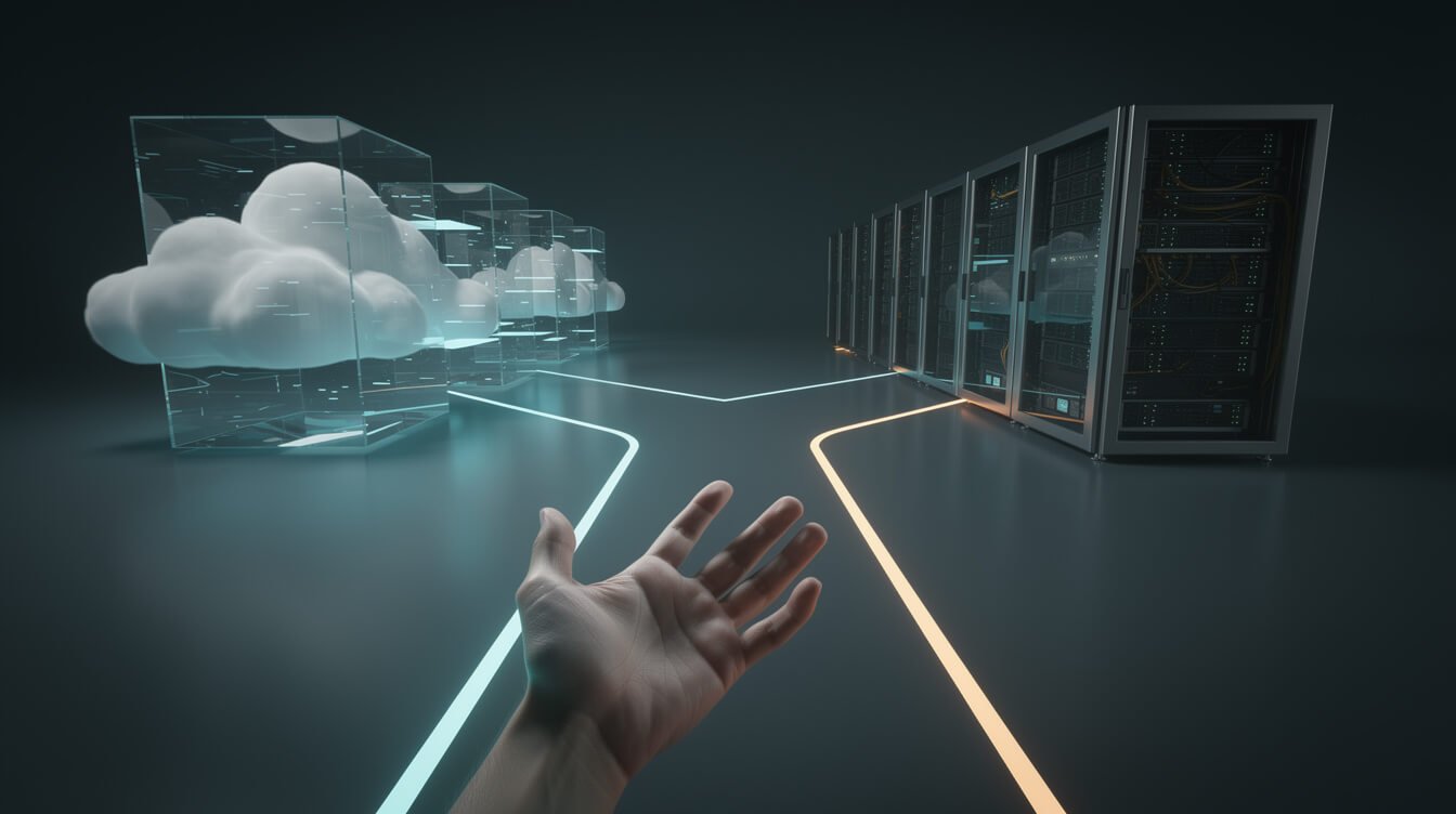 Decision fork between managed cloud and self-hosted server
