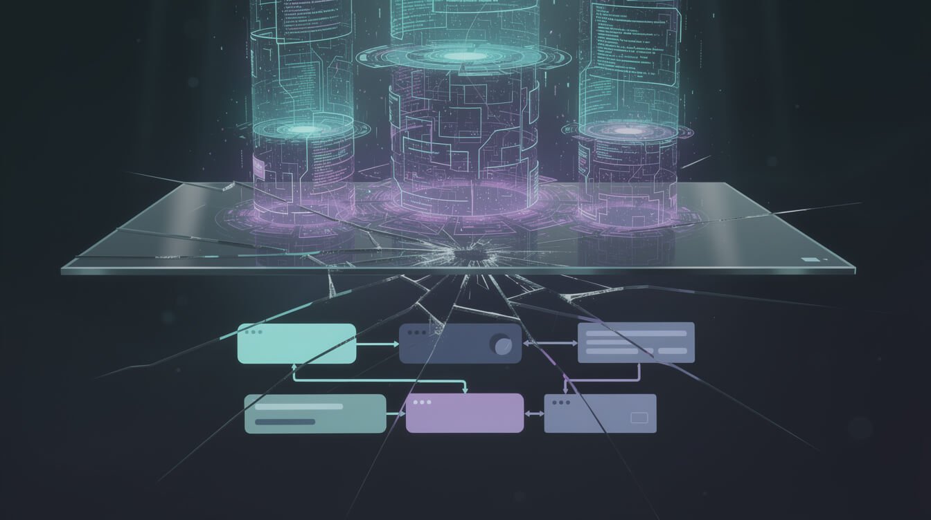 Glass ceiling cracking above a no-code AI agent workflow