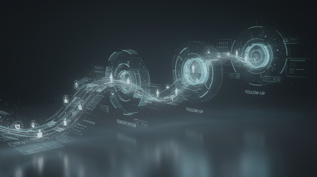 AI sales agent working through a sales pipeline of tasks