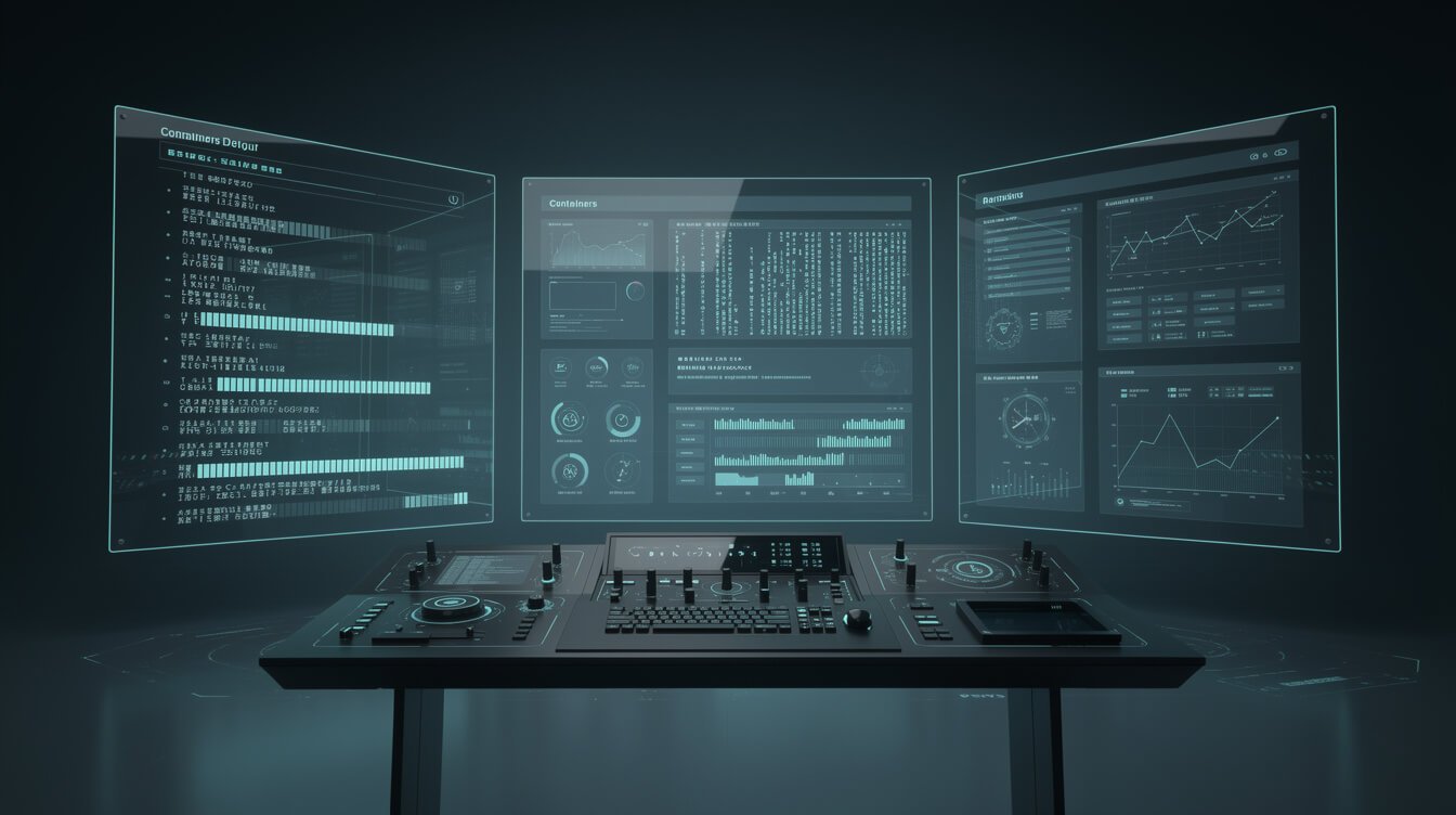 operator dashboard showing autonomous ai marketing agent containers running
