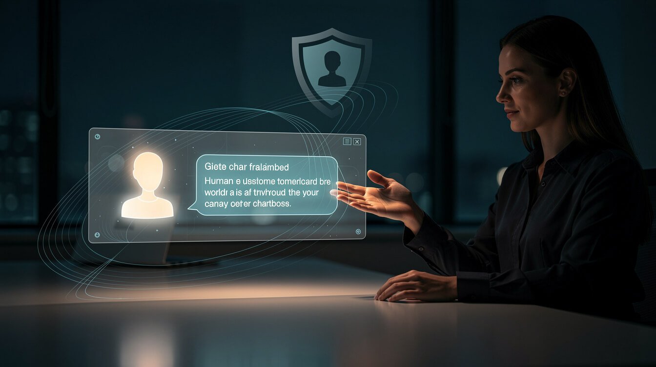 ai chatbot handing off to a human support agent with guardrails