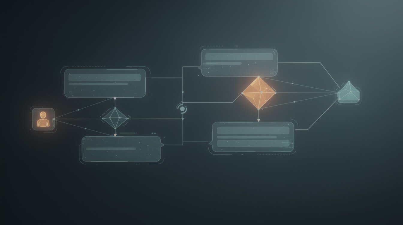 diagram of what an ai chatbot for business does across sales and support