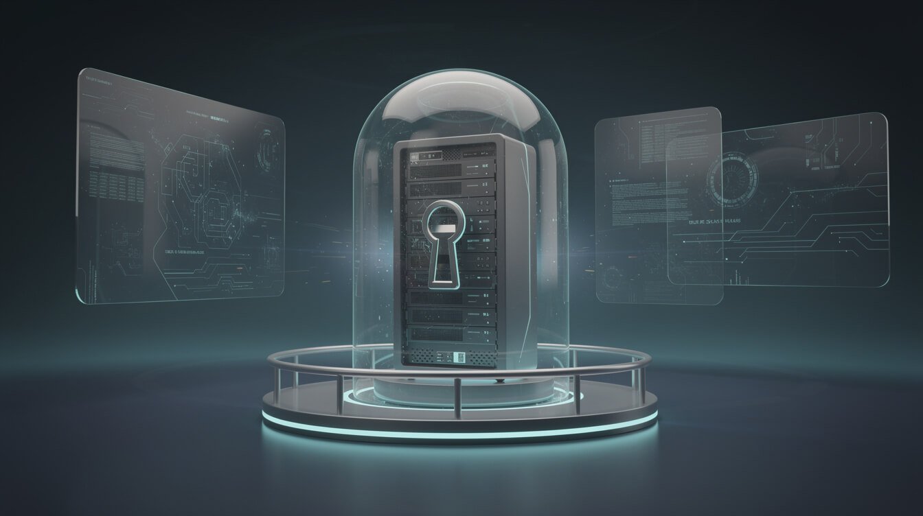 An MCP server wrapped in a protective shield with scoped access