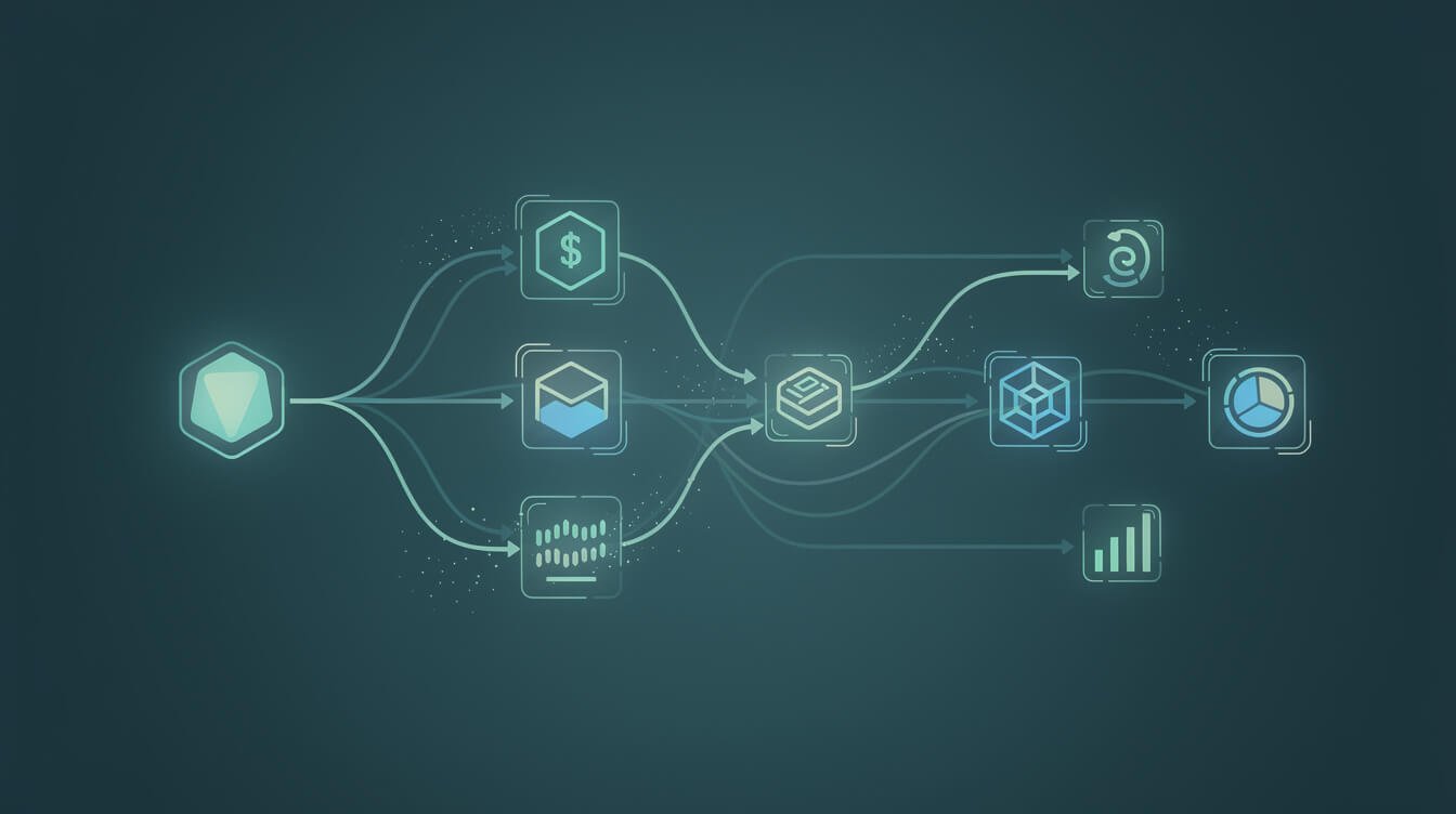 n8n workflow nodes and triggers on a canvas