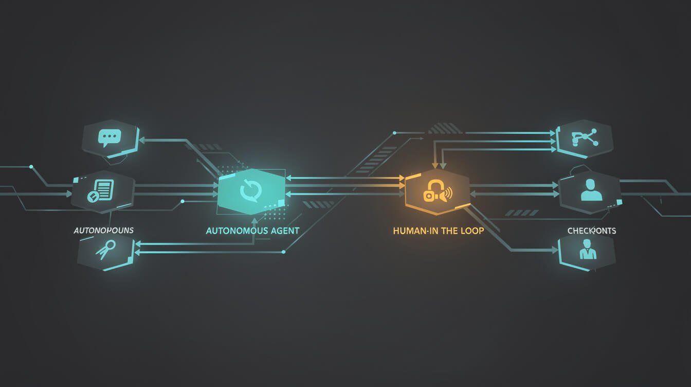 AI marketing workflow showing agent-run and human-in-the-loop tasks