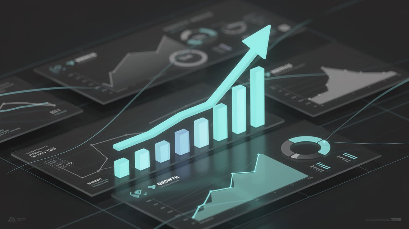 Marketing results dashboard with real metrics versus vanity metrics