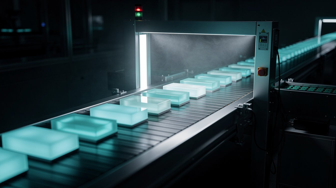 A quality-control gate filtering high-volume AI content