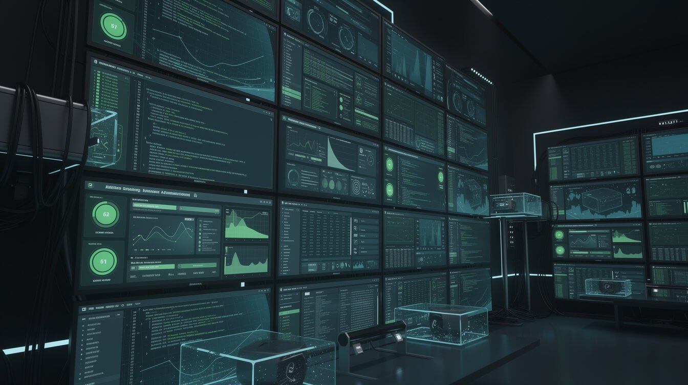 Live running dashboards proving a real system works