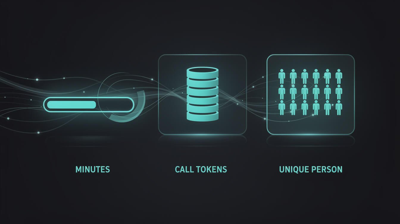 Three AI receptionist billing models: per minute, per call and per unique caller
