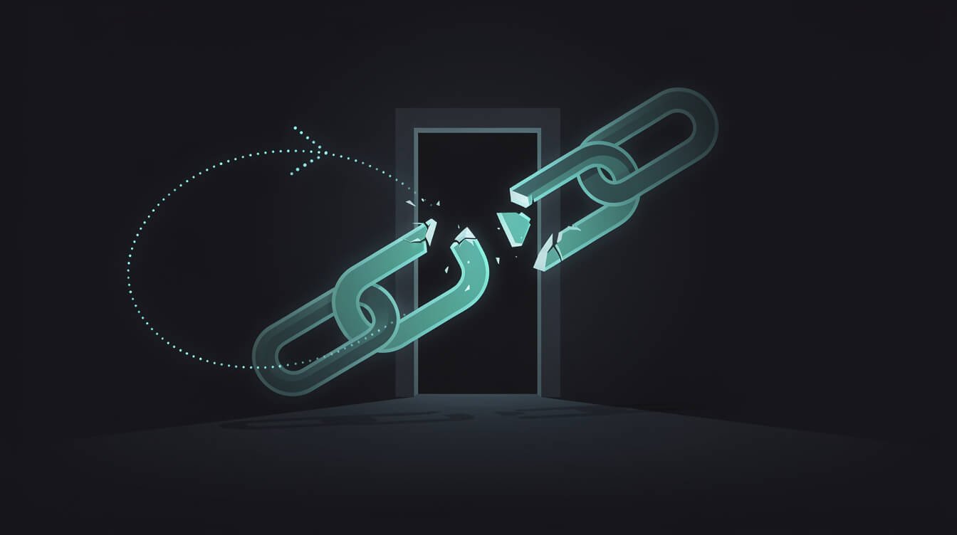 A broken link redirecting away, like the retired HubSpot brand kit generator URL