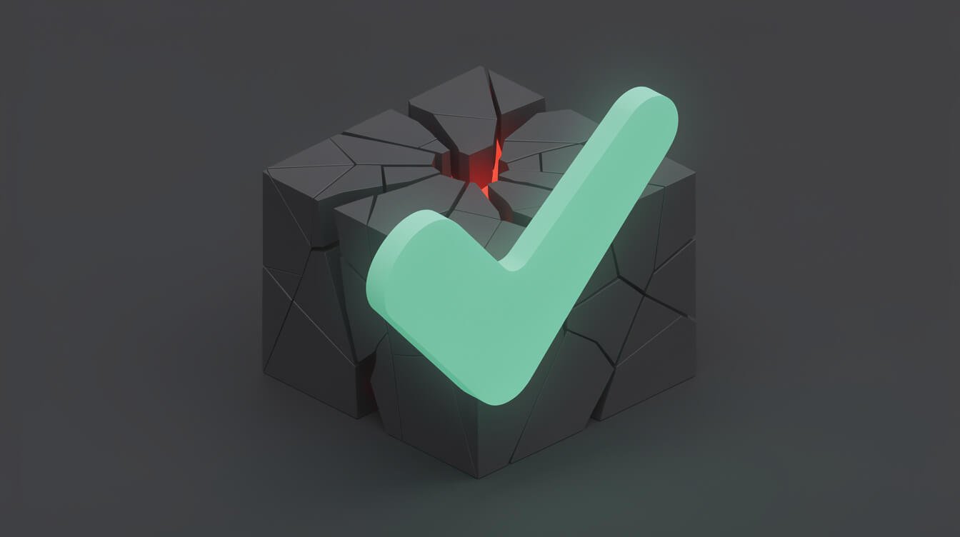 A success checkmark hiding a failure underneath, a Claude Code best practice warning