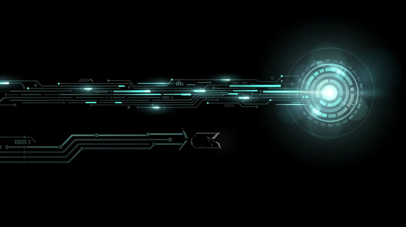 Abstract diagram of telegram bot api alerts: a bright teal signal bus reaching a glowing output node while a lower branch runs dark and severed