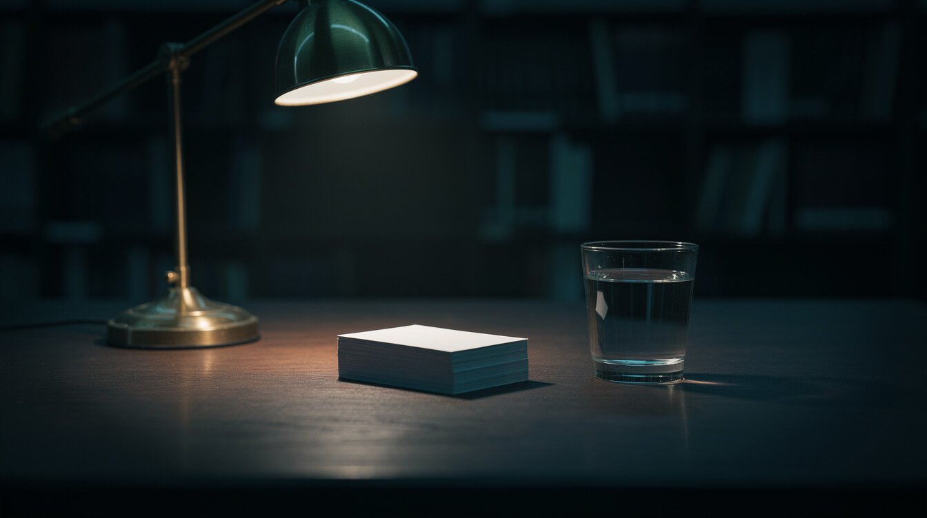 MCP Apps FAQ, a lamp over blank index cards